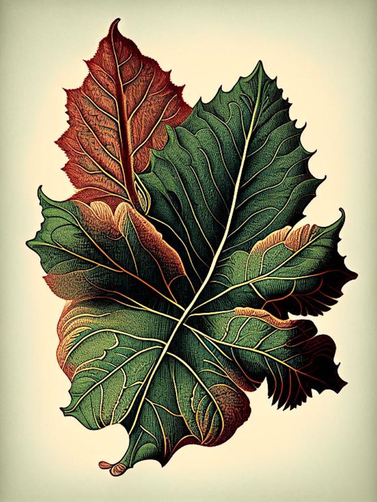 Achiote Leaf Vintage Botanical 1