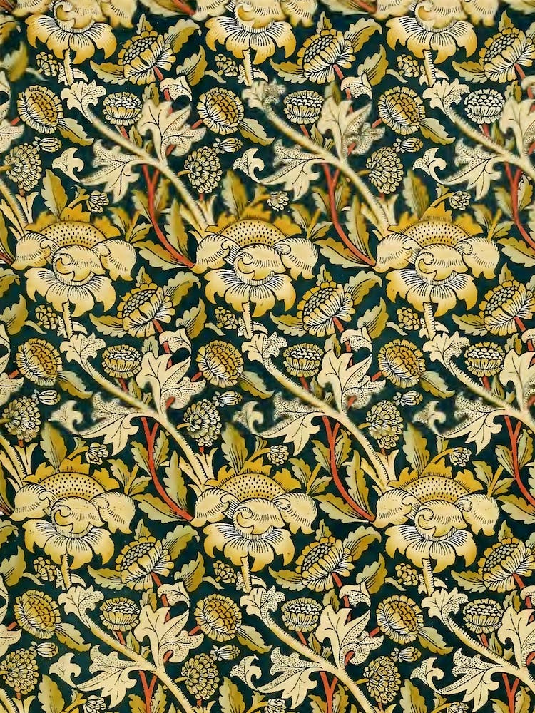 Chintz Design Yellow, William Morris