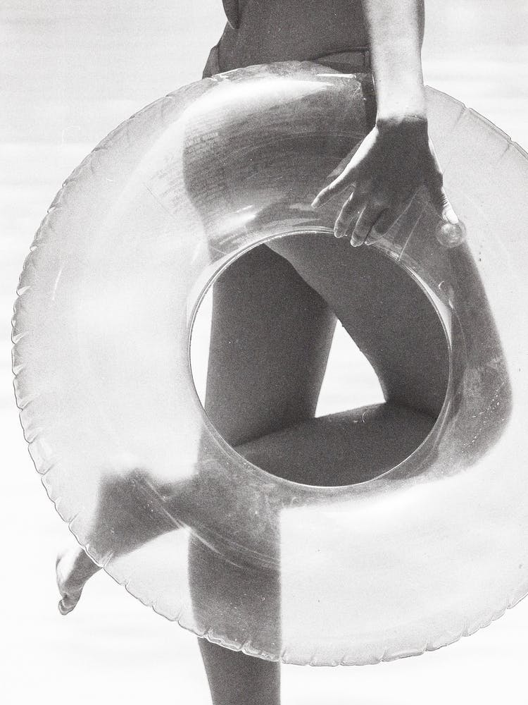 Female Legs Summer Inflatable Water Float BW