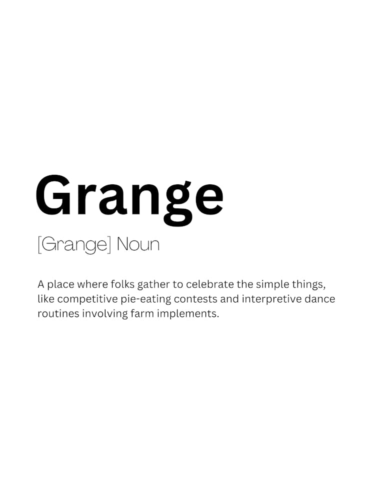 Grange Definition Meaning