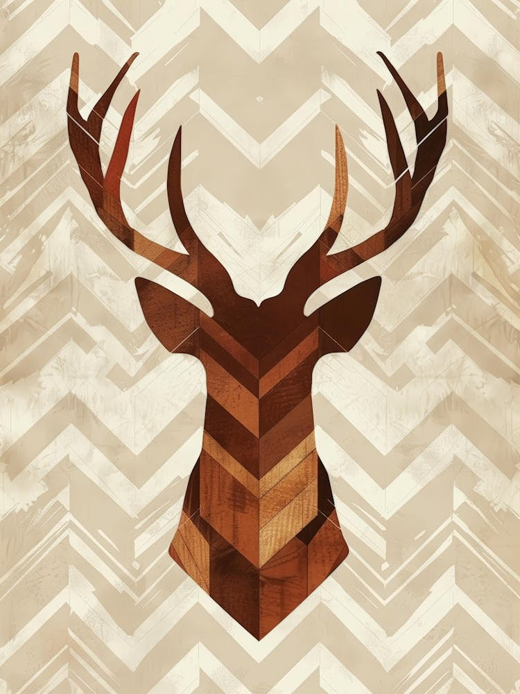 Deer Head Canvas Art 1