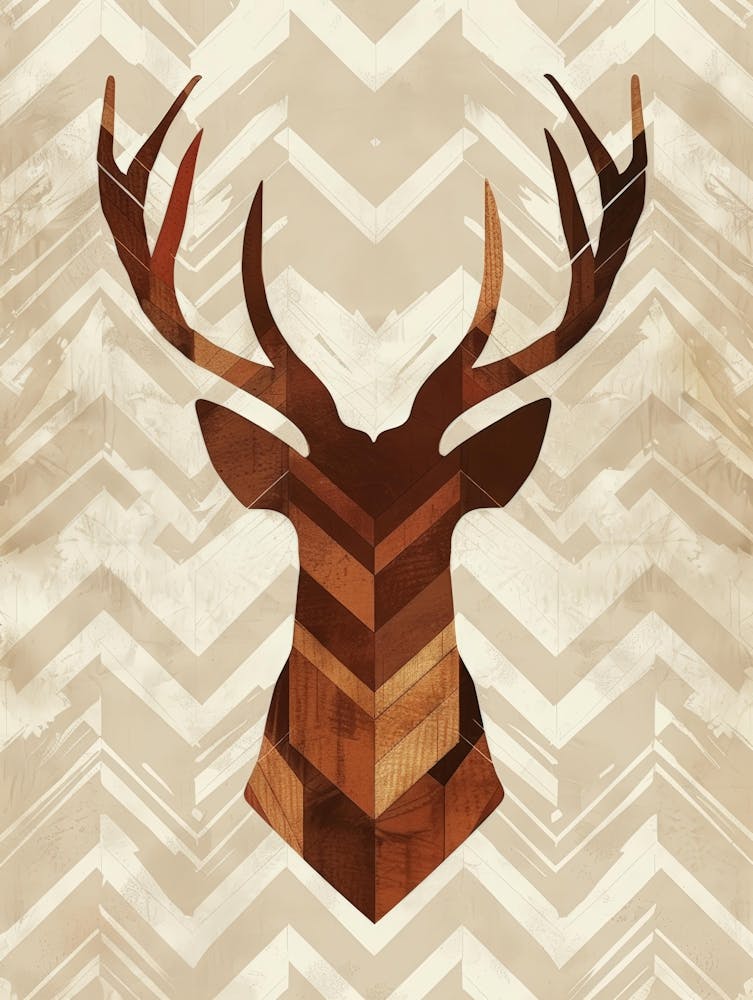 Deer Head Canvas Art 1
