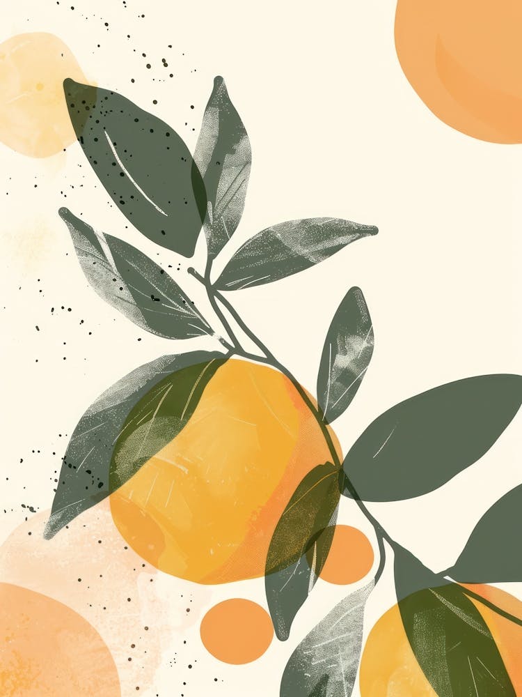 Apricot Close Up Illustration 3