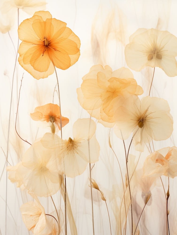 Boho getrocknete Blumen Kapuzinerkresse 2