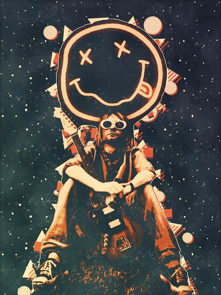 Smiley Face Nirvana kurt cobain