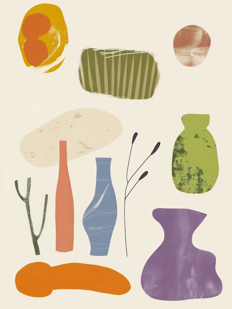 Cute Objects Abstract Illustration 25