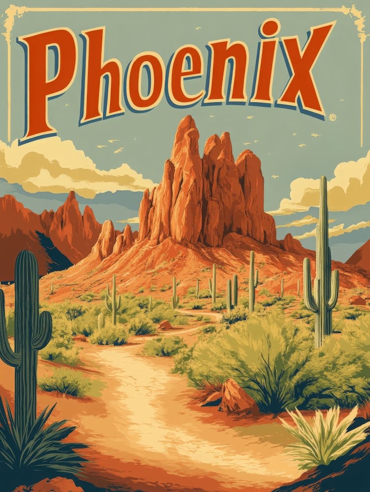 Aihrgdesign A Retro Travel Poster For Phoenix Featuring Papag Fe2a45ef Ed8c 4e9a 888a 9152b9fdd959 0