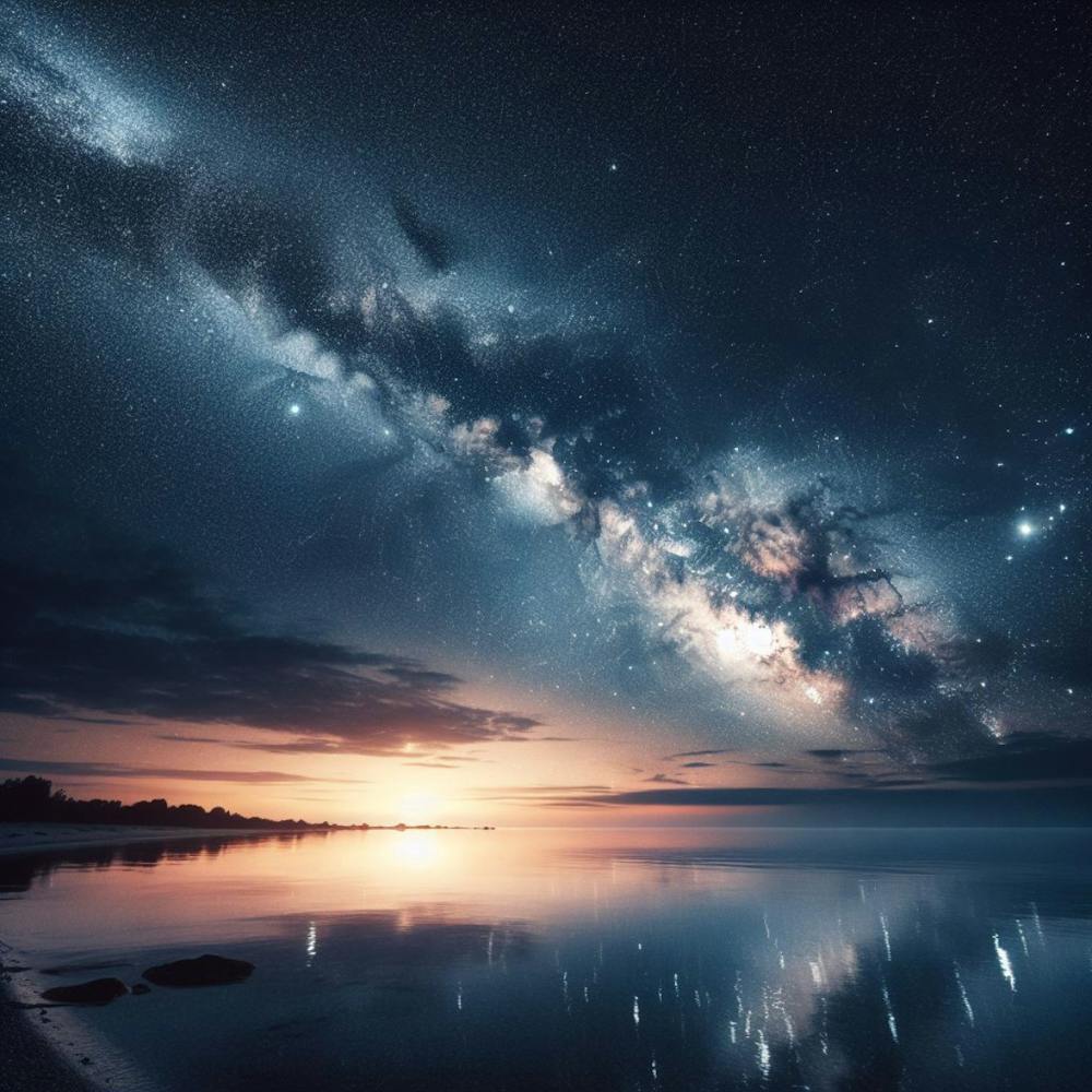 Milky way on the sea 1