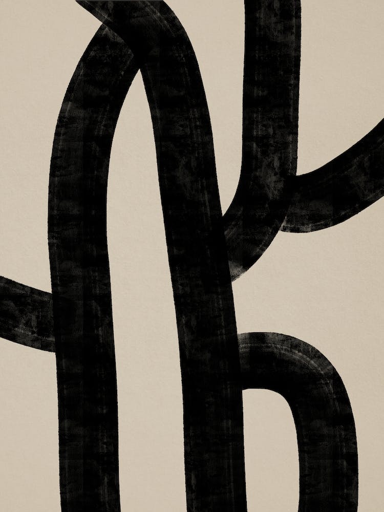 Abstrakte Schwarze Linien 06