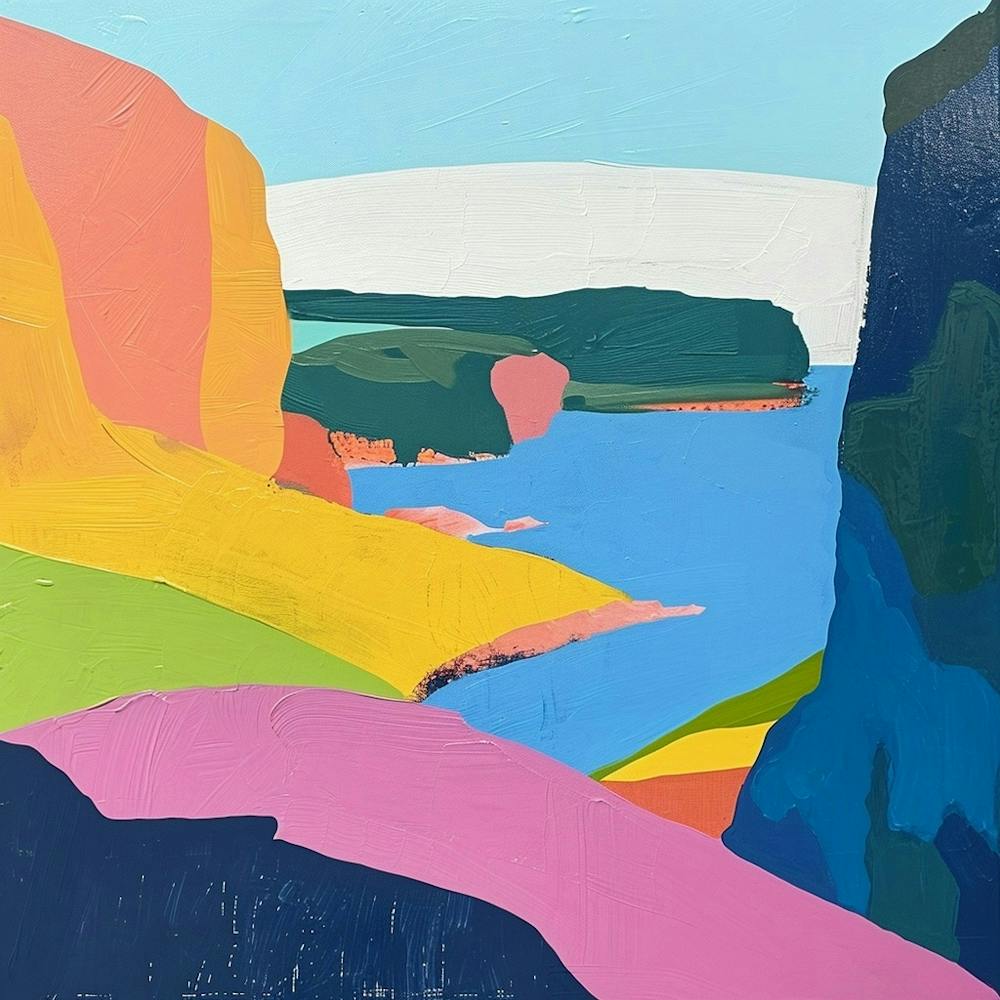 Colourful Abstract Acadia National Park Usa 5