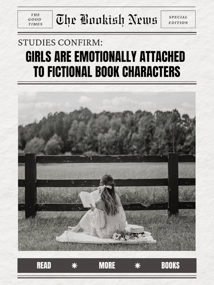 Bookish Newspaper Poster