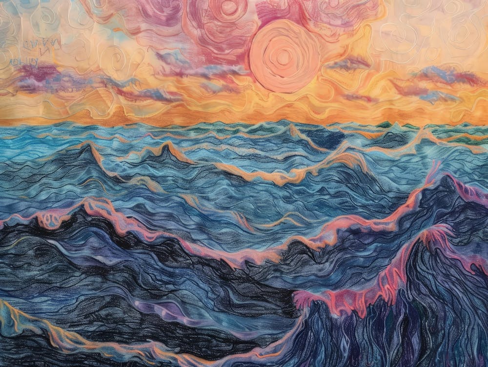 Sunset Over The Ocean 56