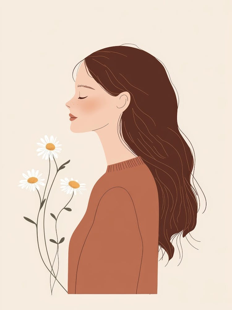 Girl With Daisies