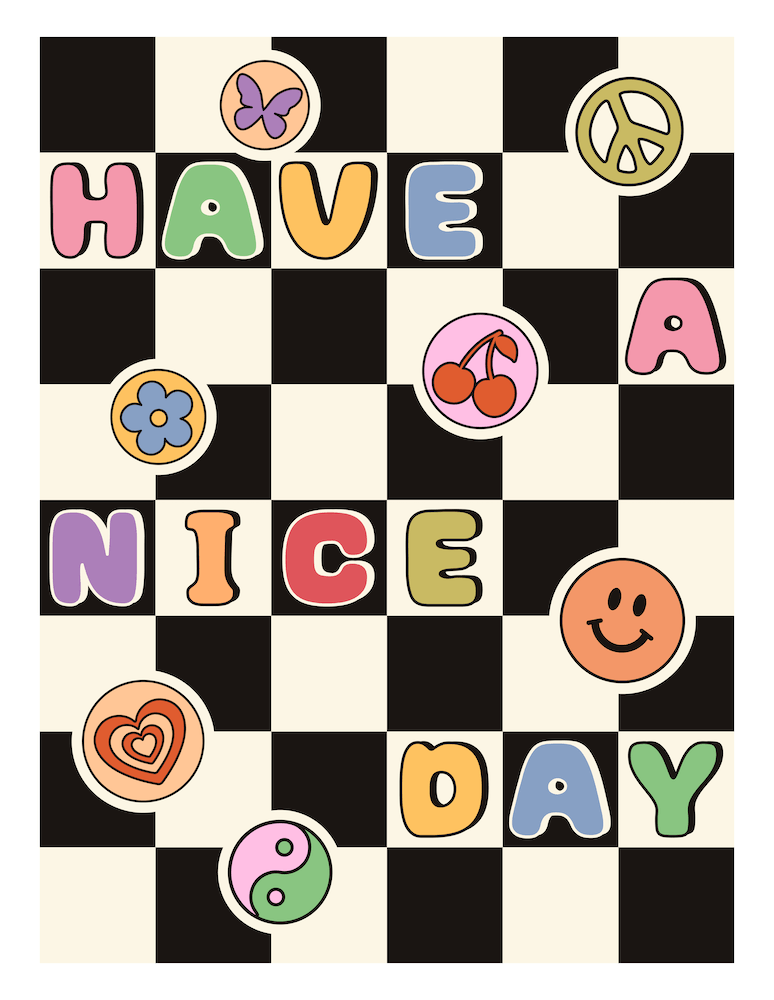 Have A Nice Day Y2k Stickers