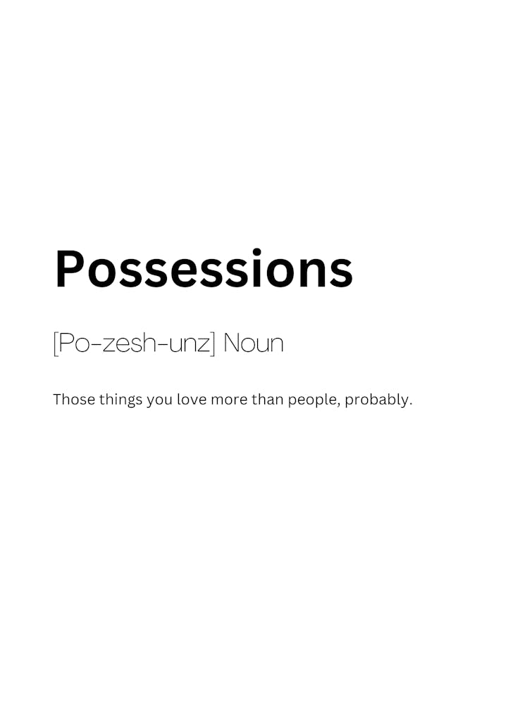 Possessions Définition Signification