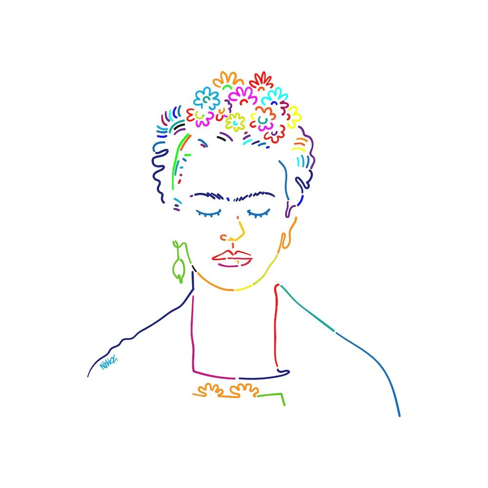 Frida Colors Square Line