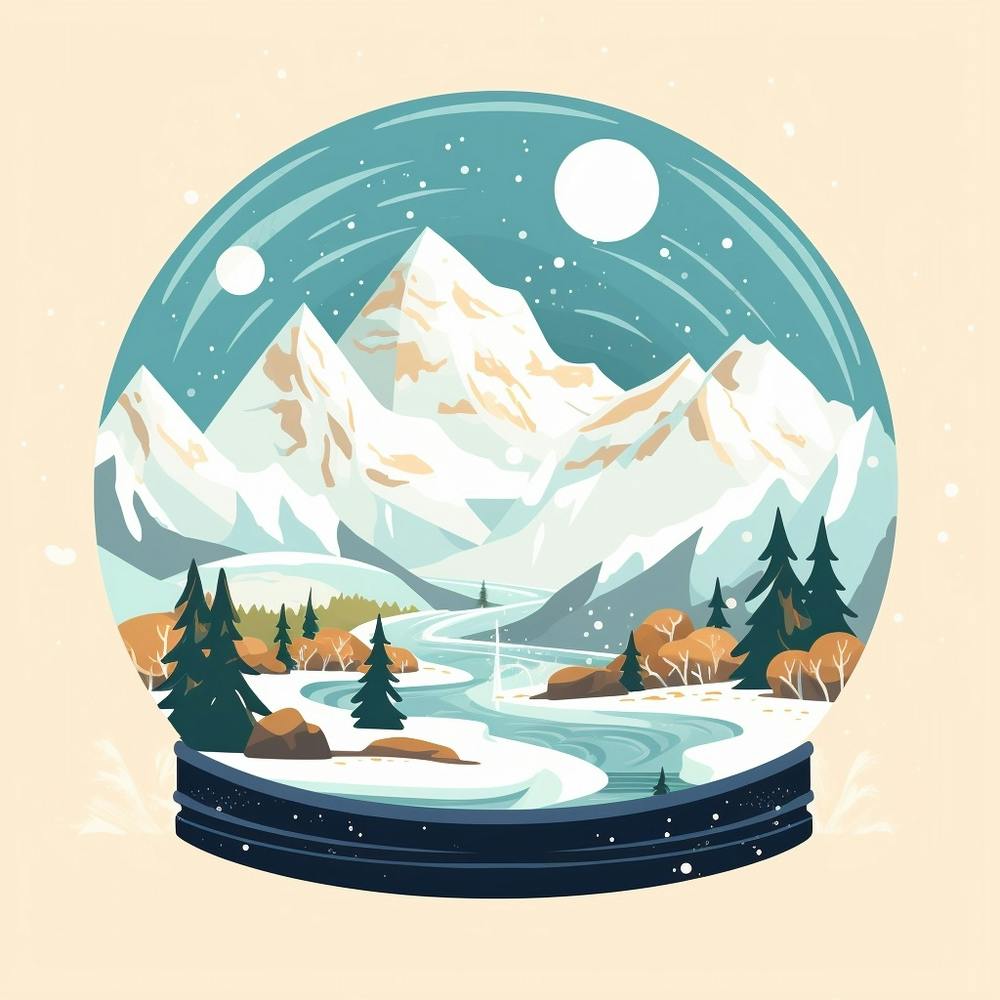 Patagonia Argentina 2 Snowglobe
