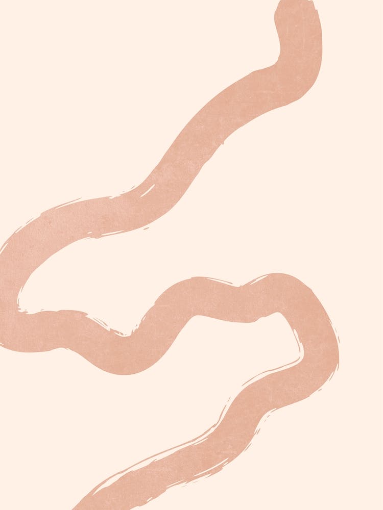 Abstract Brush Stroke 3 In Champagne