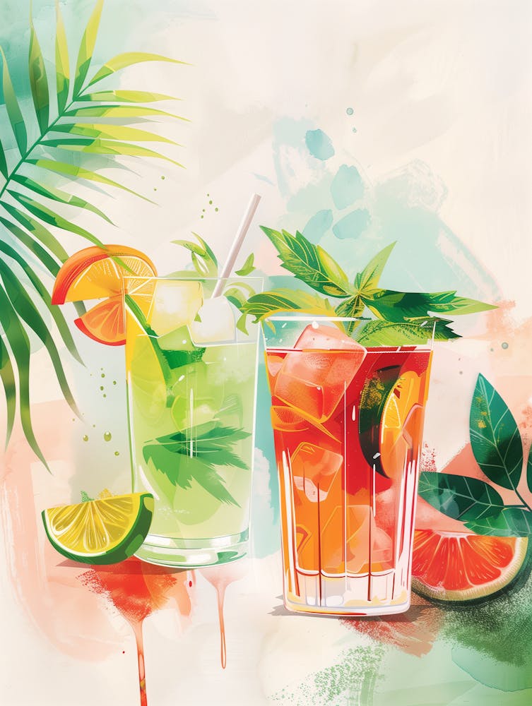 Watercolor Cocktail