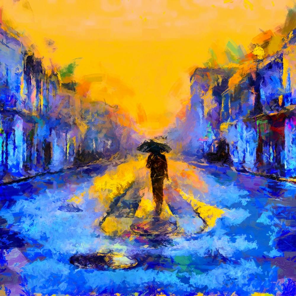 Alone In The Street Square
