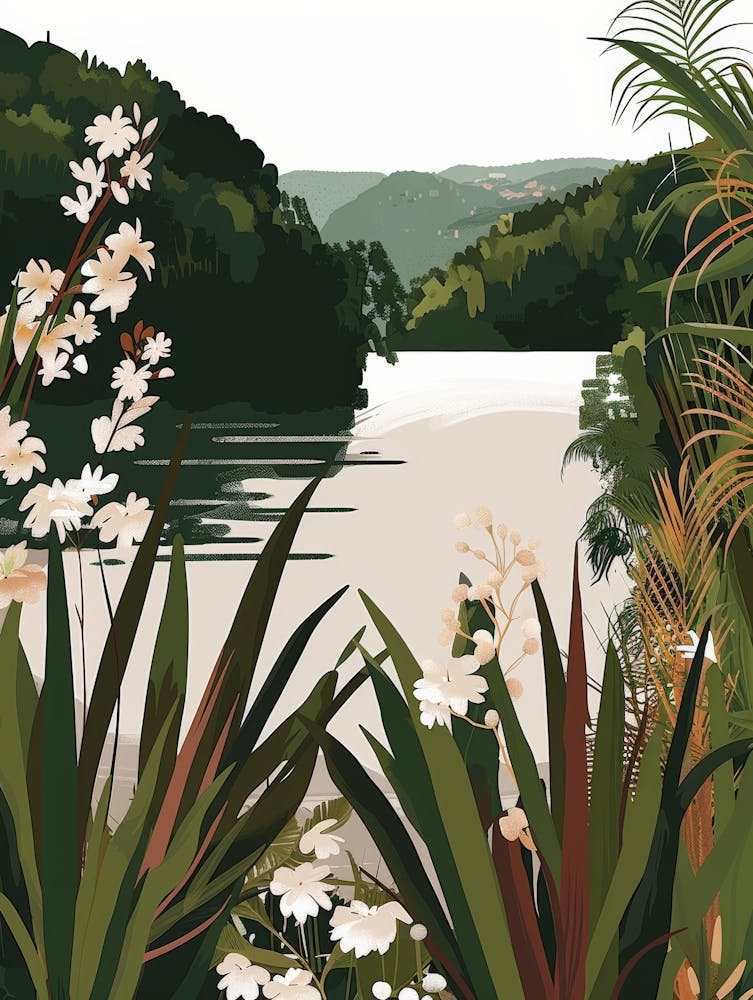 Landscape With Flowers