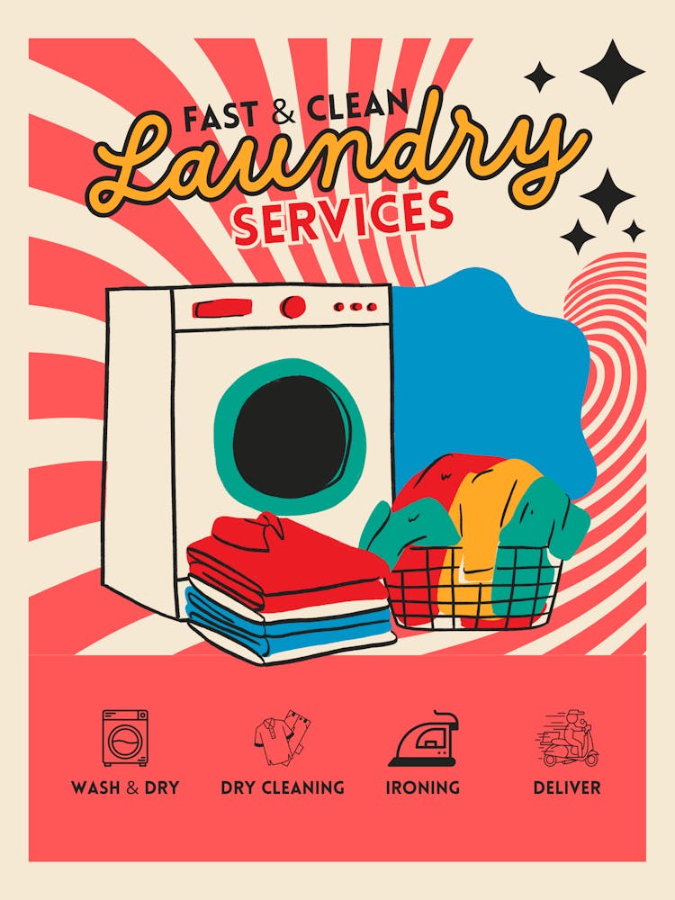 Poster For Laundry Services 3