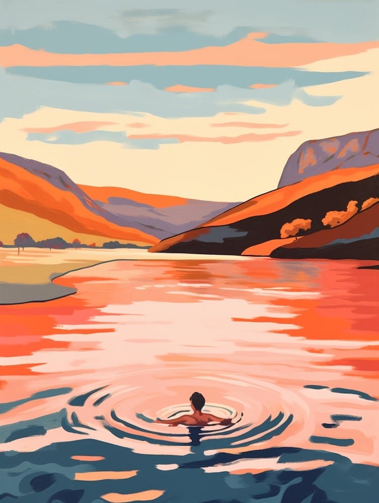 Wild Swimming At Malham Tarn Yorkshire 1