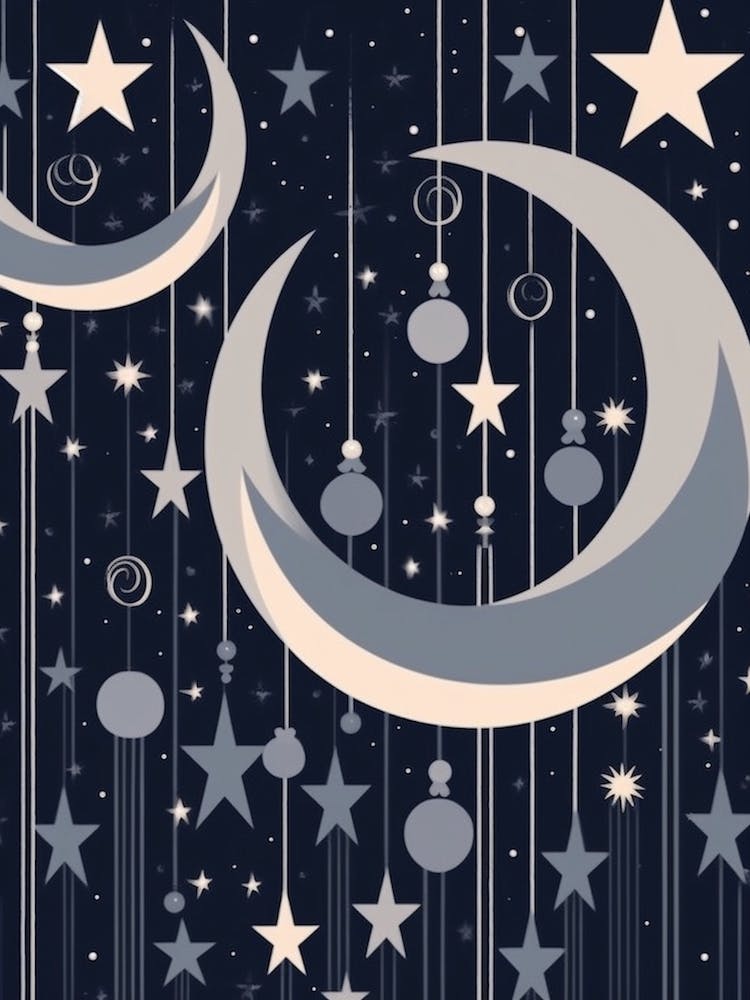 Moon And Stars Boho Celestial 6