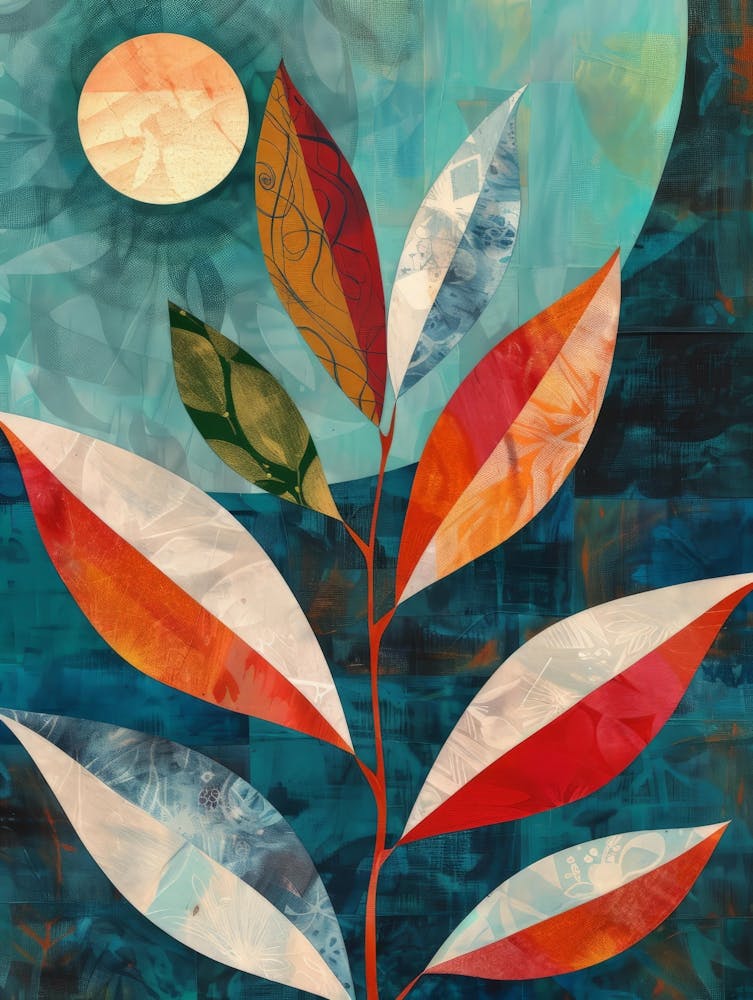 Feuilles au clair de lune