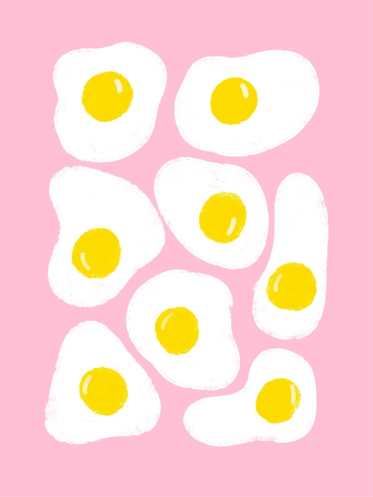 Fried Eggs Pink