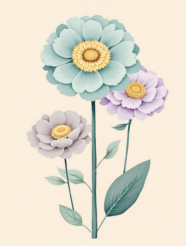 Muted Wildflower Arrangement with a Soft Glow