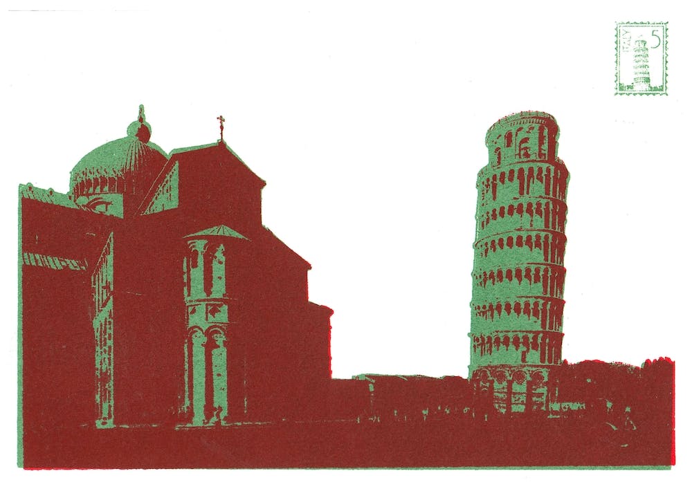 Pisa Screen Print Green