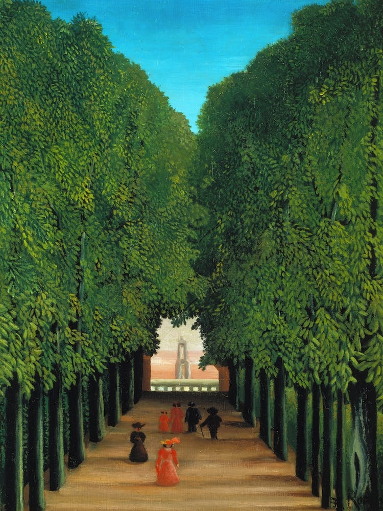 The Avenue In The Park In Saint Cloud, Henri Rousseau