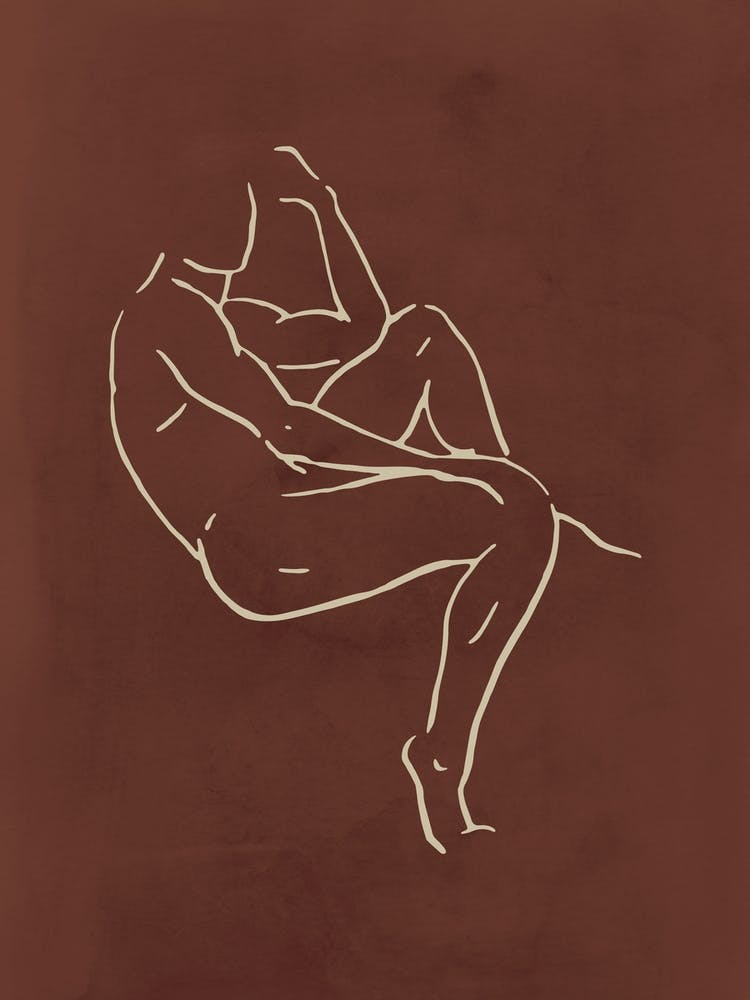 Male Body Sketch 1 Chocolate