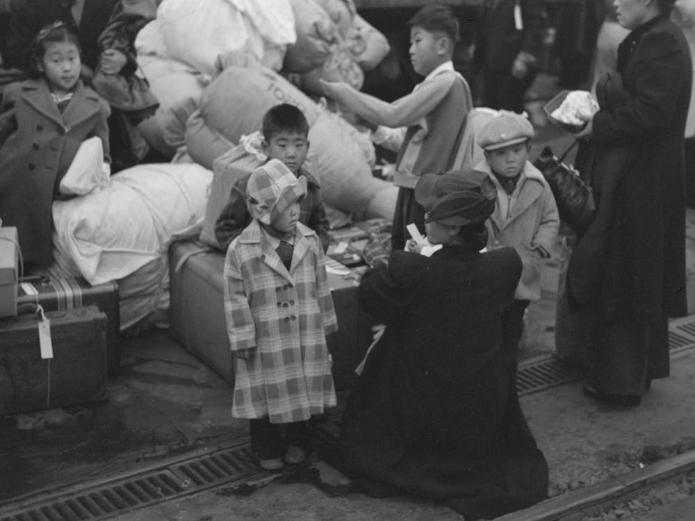 Los Angeles, California, The Evacuation Of The Japanese Americans From West Coast Areas Under Us Army War