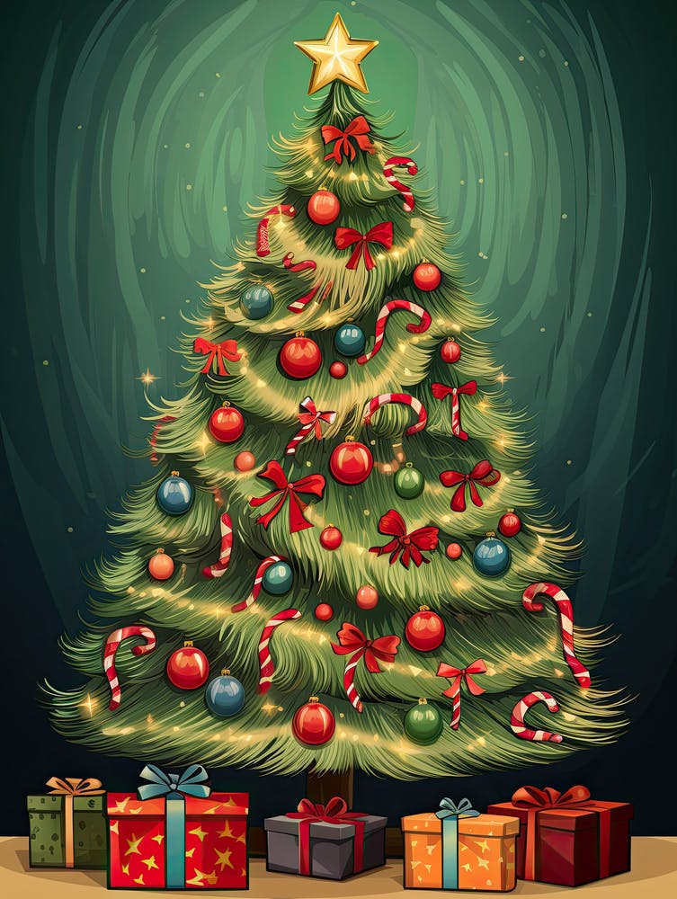 Christmas Tree Vintage poster 64