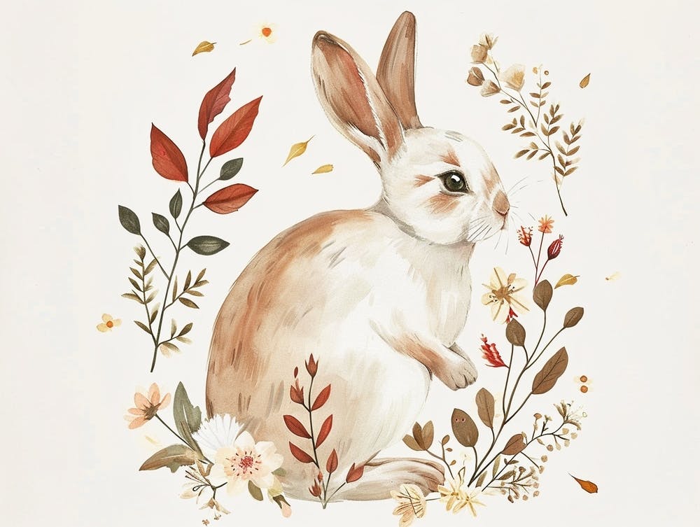 Little Floral Arctic Hare 2