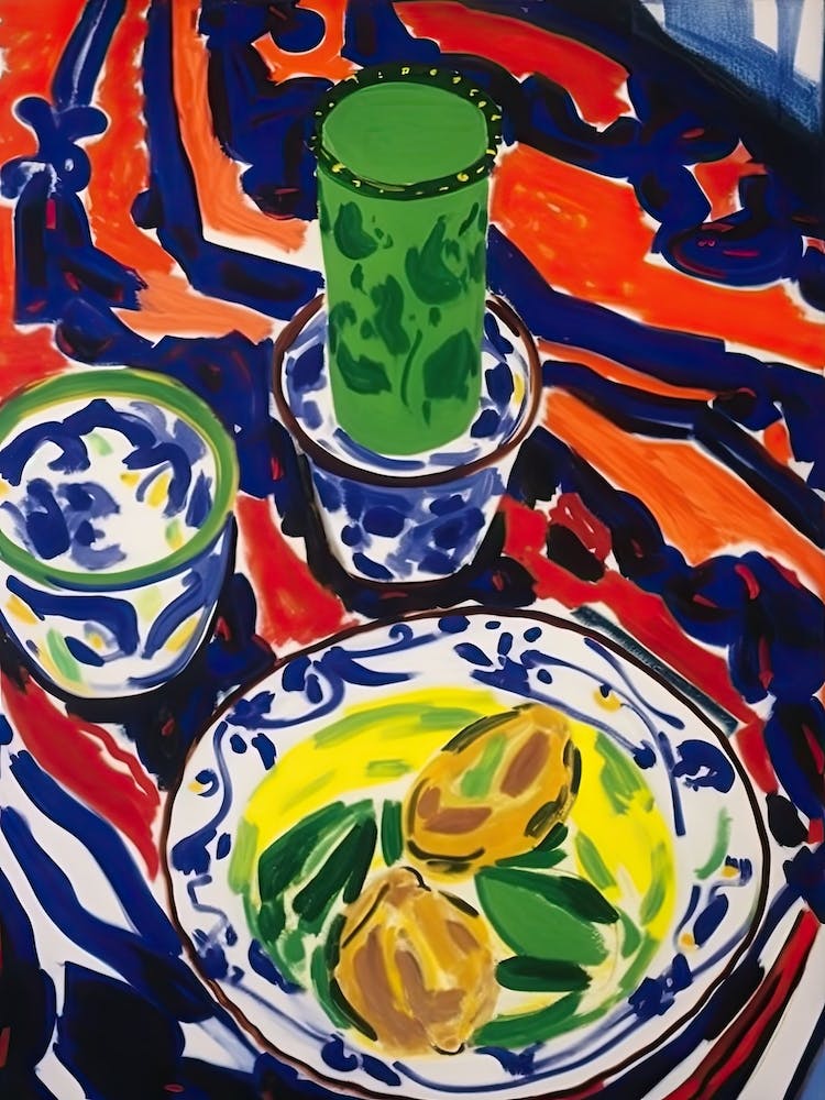 Pistacchio Pudding Painting 4