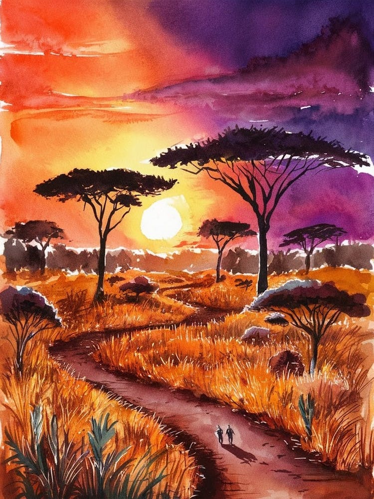 Sunset In The Savannah