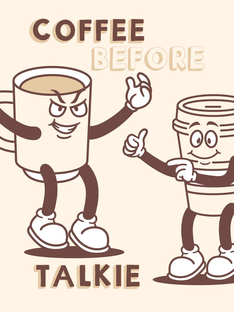Coffee Time Quote Poster 