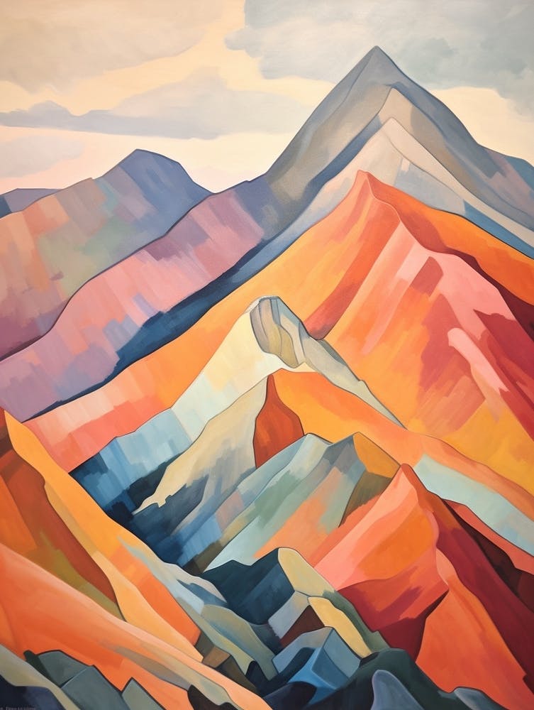 Mount Lafayette Usa 2 Mountain Painting