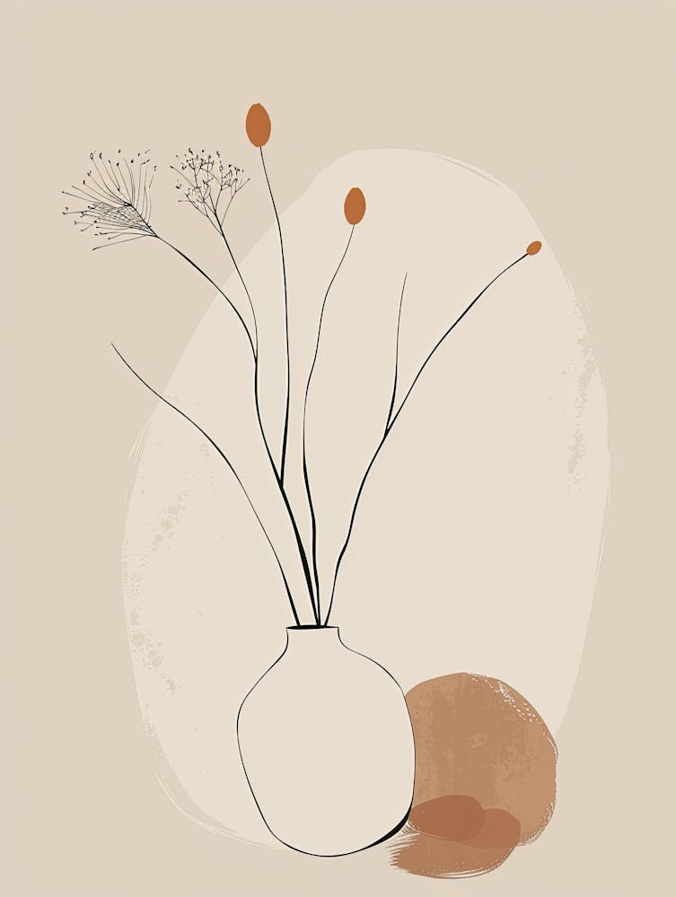 Cape Town Botanical Garden Boho Line Art