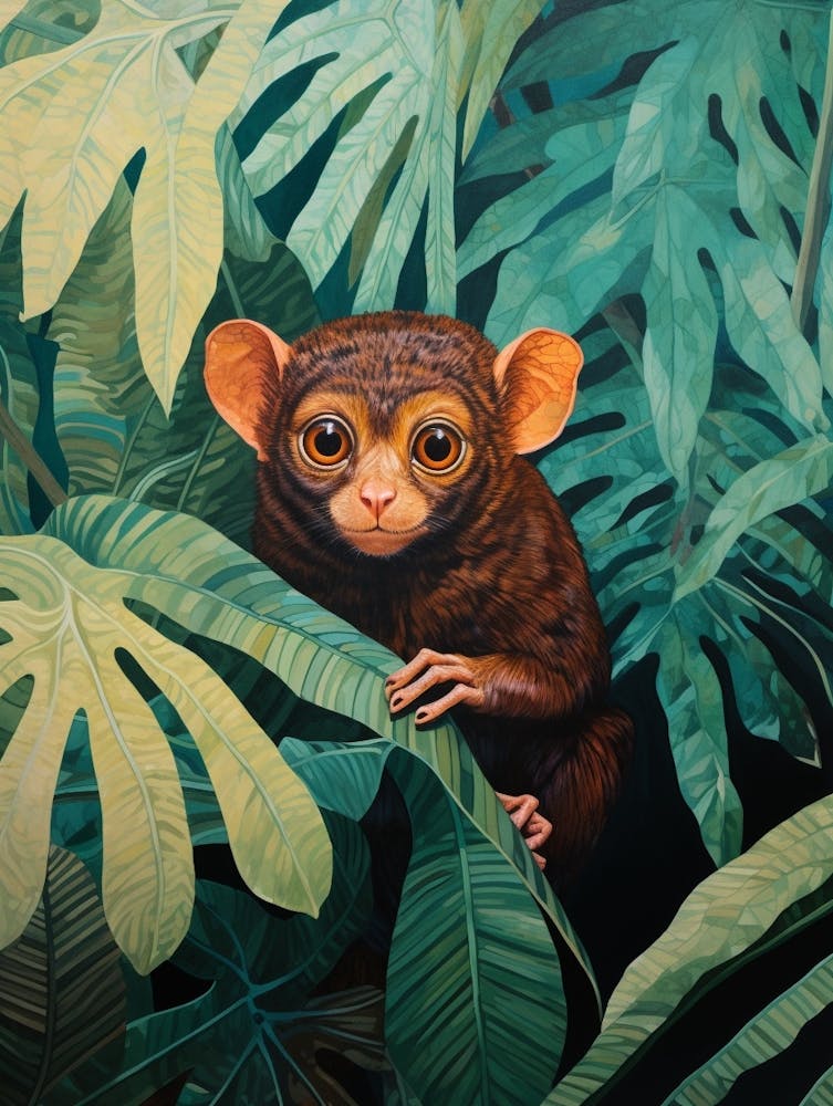 Tarsier 3 Tropical Animal Portrait