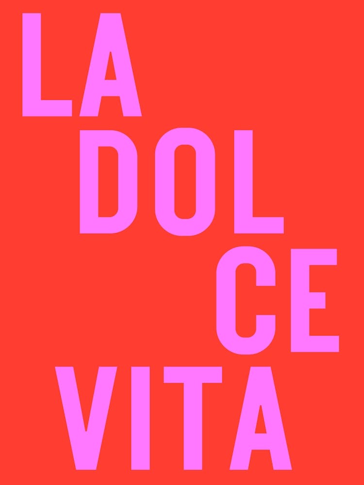 La dolce vita- red/pink