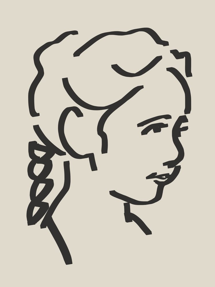 Line Art Candid Portrait 10