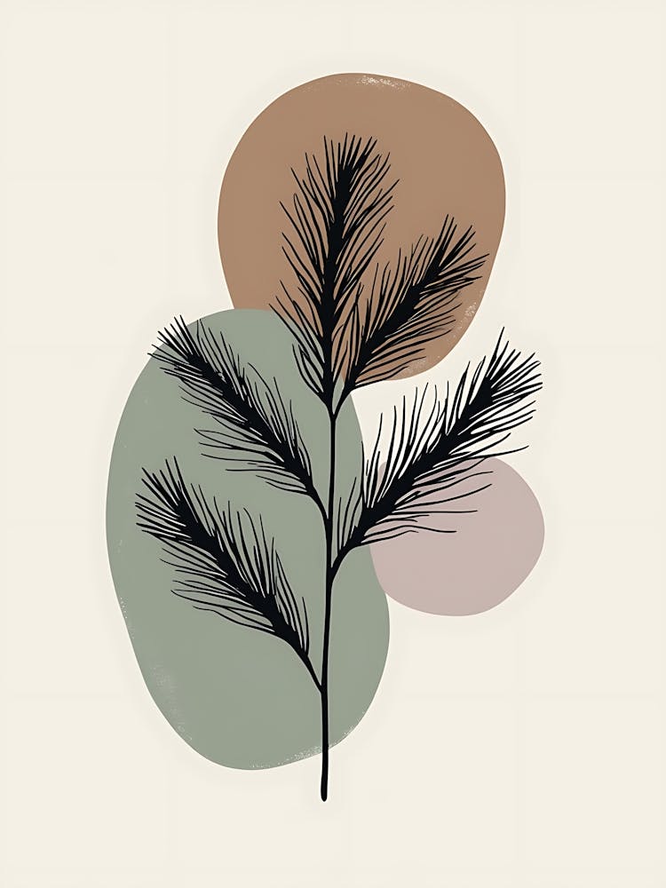 Soothing Floral Abstraction for a Modern Space