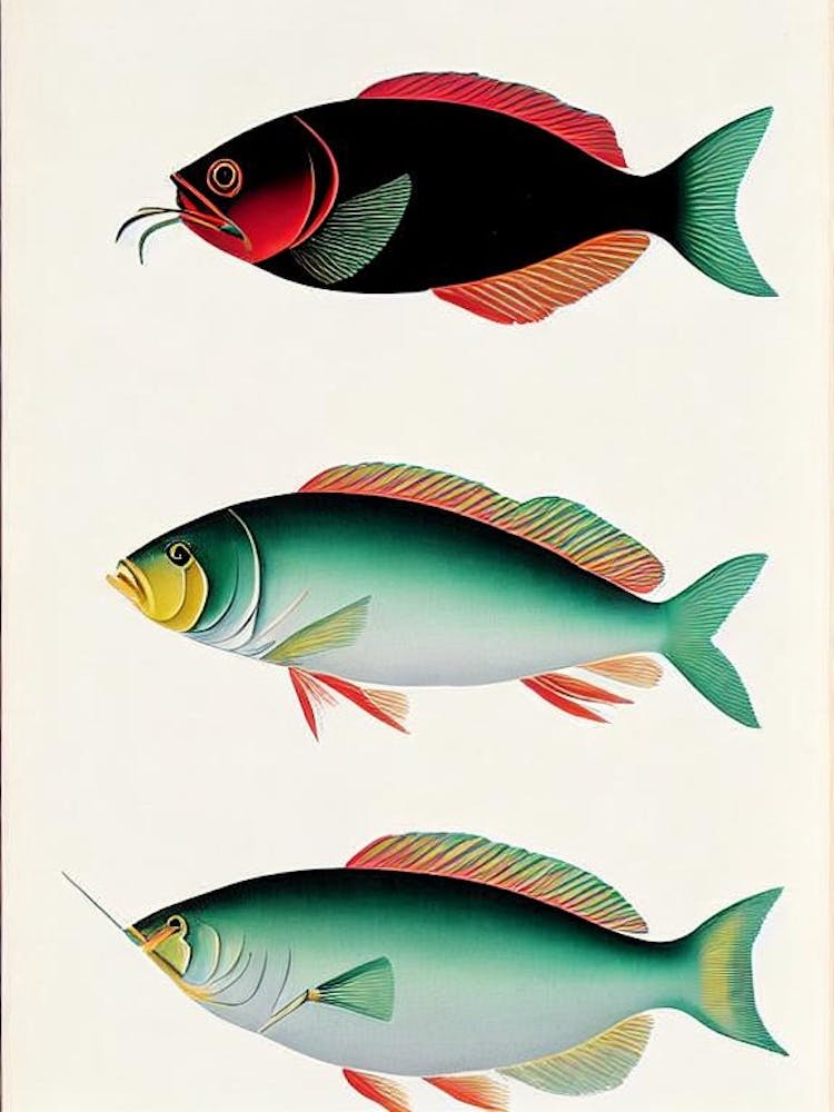 Shrimp Vintage Poster