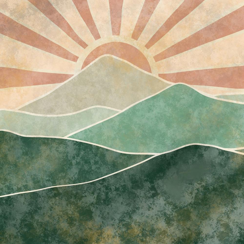 Sunrise Over Mountains 1