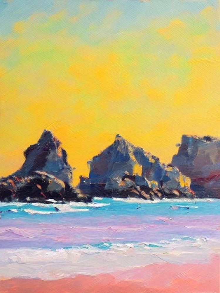 Plage De Palombaggia, Corsica, France Bright Abstract