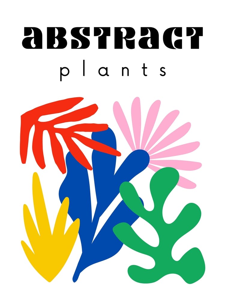 Abstract Plants Poster 3